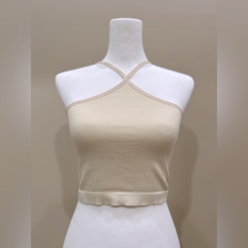 Colsie Bralette size L tan NEVER WORN OR LAUNDERED